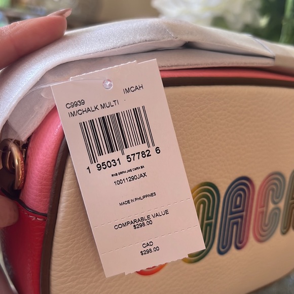 Coach Mini Jamie Camera Bag With Rainbow Coach Crossbody Bag pride - Picture 12 of 12